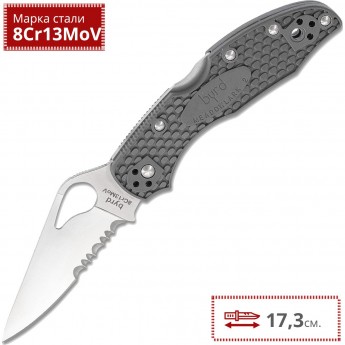 Нож SPYDERCO BYRD MEADOWLARK 2 BY04PSGY2 Нож SPYDERCO BYRD MEADOWLARK 2 BY04PSGY2